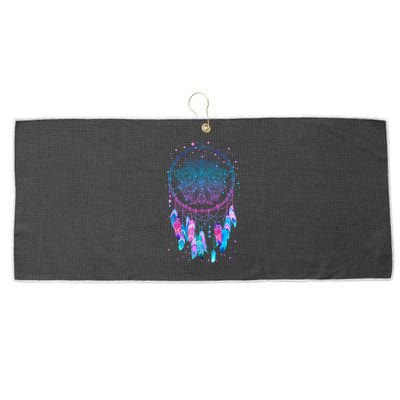 Pastel Dream Catcher Large Microfiber Waffle Golf Towel