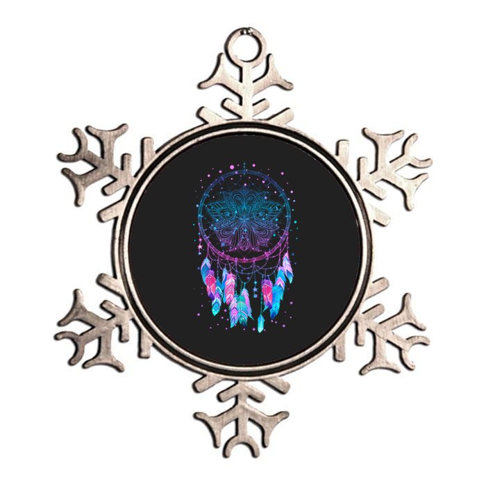 Pastel Dream Catcher Metallic Star Ornament