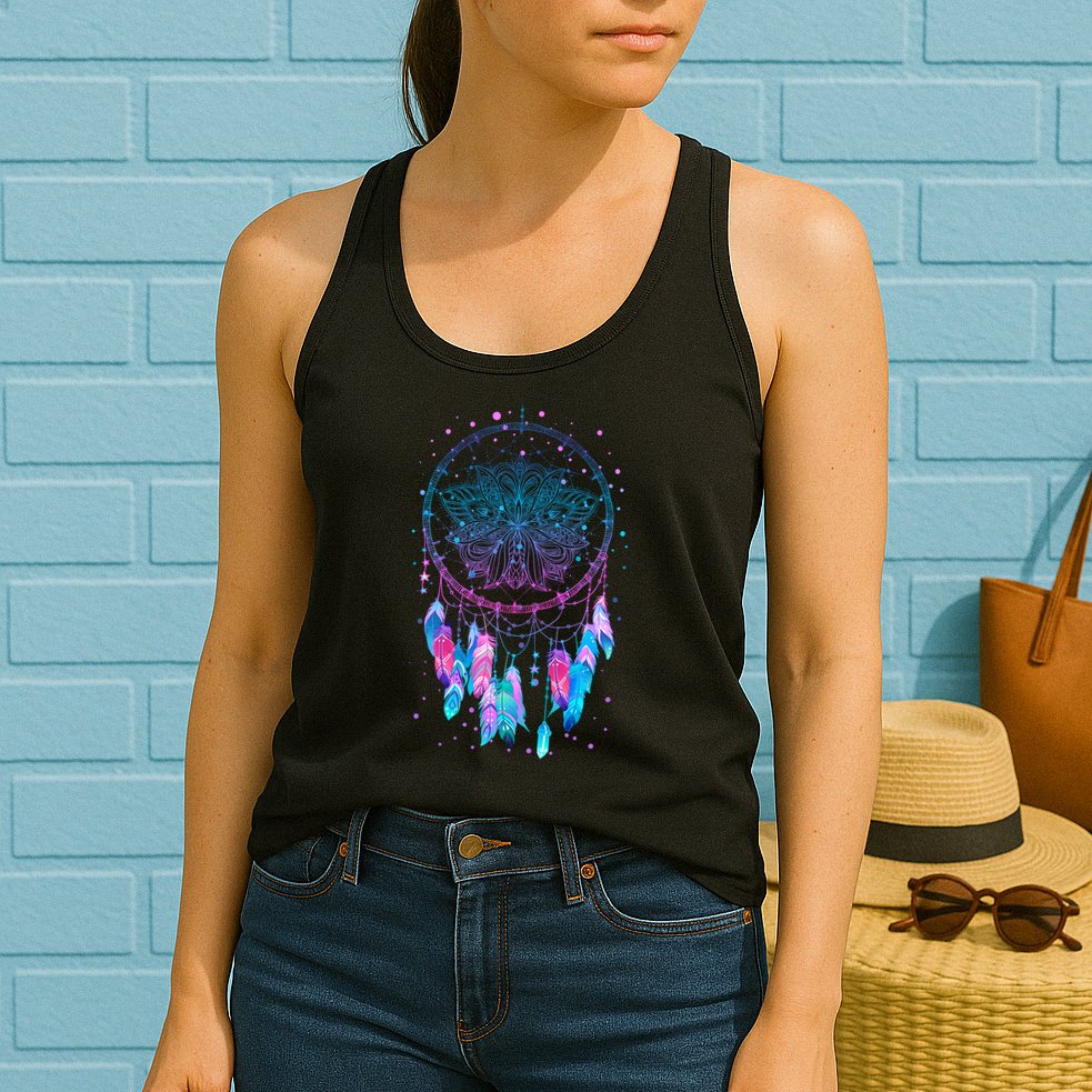 Pastel Dream Catcher Womens Tank Top