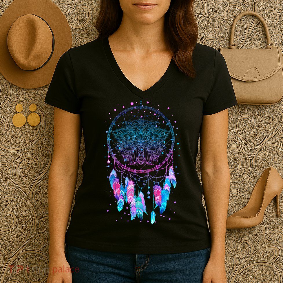Pastel Dream Catcher Women's V-Neck T-Shirt