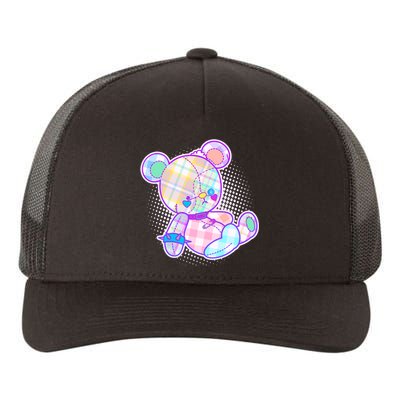 Pastel Kawaii Cute Goth Punk Teddy Bear Yupoong Adult 5-Panel Trucker Hat