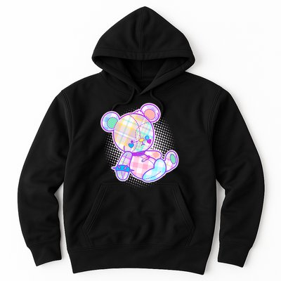 Pastel Kawaii Cute Goth Punk Teddy Bear Hoodie
