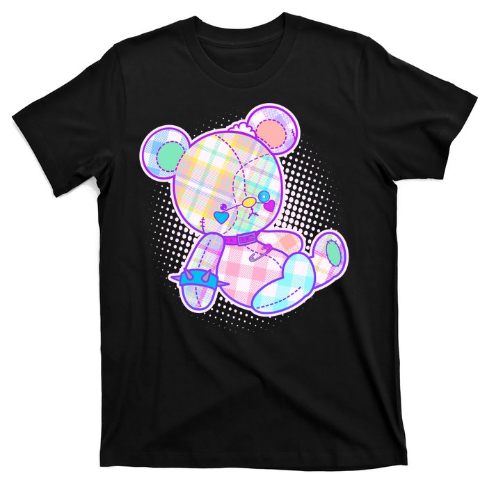 Pastel Kawaii Cute Goth Punk Teddy Bear T-Shirt