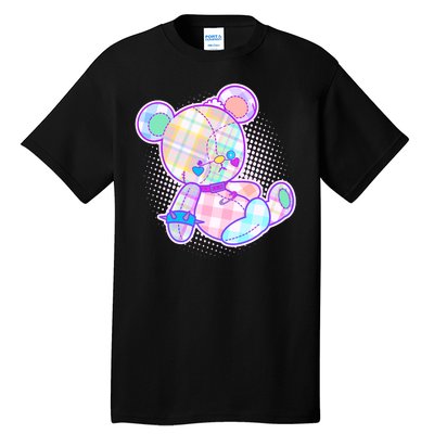 Pastel Kawaii Cute Goth Punk Teddy Bear Tall T-Shirt