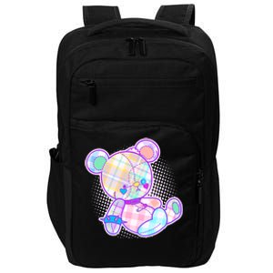 Pastel Kawaii Cute Goth Punk Teddy Bear Impact Tech Backpack