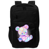 Pastel Kawaii Cute Goth Punk Teddy Bear Impact Tech Backpack