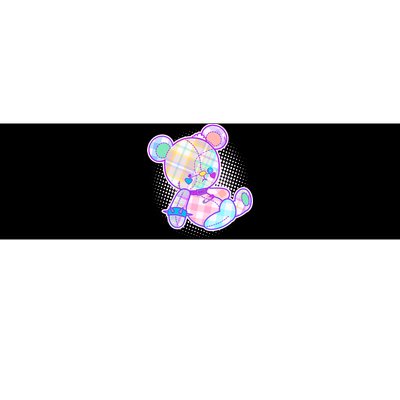 Pastel Kawaii Cute Goth Punk Teddy Bear Bumper Sticker