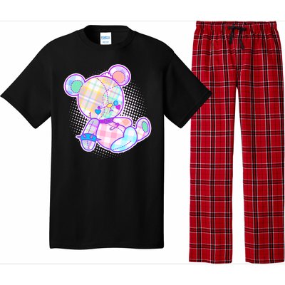 Pastel Kawaii Cute Goth Punk Teddy Bear Pajama Set