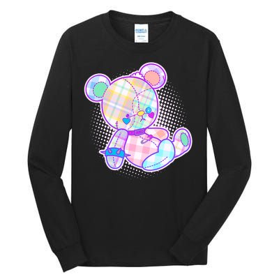 Pastel Kawaii Cute Goth Punk Teddy Bear Tall Long Sleeve T-Shirt