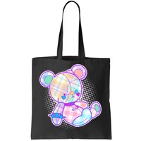 Pastel Kawaii Cute Goth Punk Teddy Bear Tote Bag