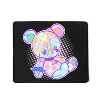 Pastel Kawaii Cute Goth Punk Teddy Bear Mousepad