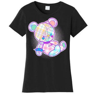 Pastel Kawaii Cute Goth Punk Teddy Bear Women's T-Shirt