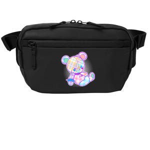 Pastel Kawaii Cute Goth Punk Teddy Bear Crossbody Pack