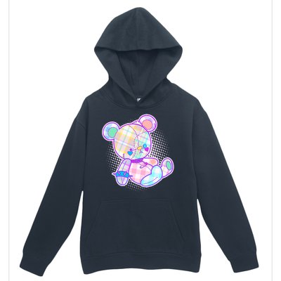 Pastel Kawaii Cute Goth Punk Teddy Bear Urban Pullover Hoodie