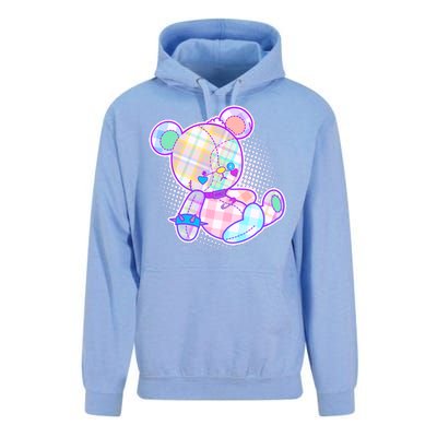 Pastel Kawaii Cute Goth Punk Teddy Bear Unisex Surf Hoodie