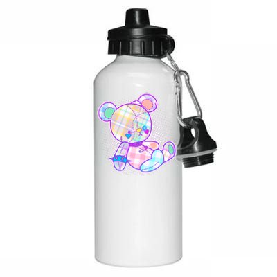 Pastel Kawaii Cute Goth Punk Teddy Bear Aluminum Water Bottle