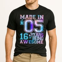 Pastel Made In '05 2005 16 Years of Being Awesome Birthday Cooling Performance Crew T-Shirt