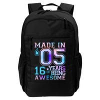 Pastel Made In '05 2005 16 Years of Being Awesome Birthday Daily Commute Backpack