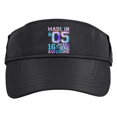 Pastel Made In '05 2005 16 Years of Being Awesome Birthday Adult Drive Performance Visor