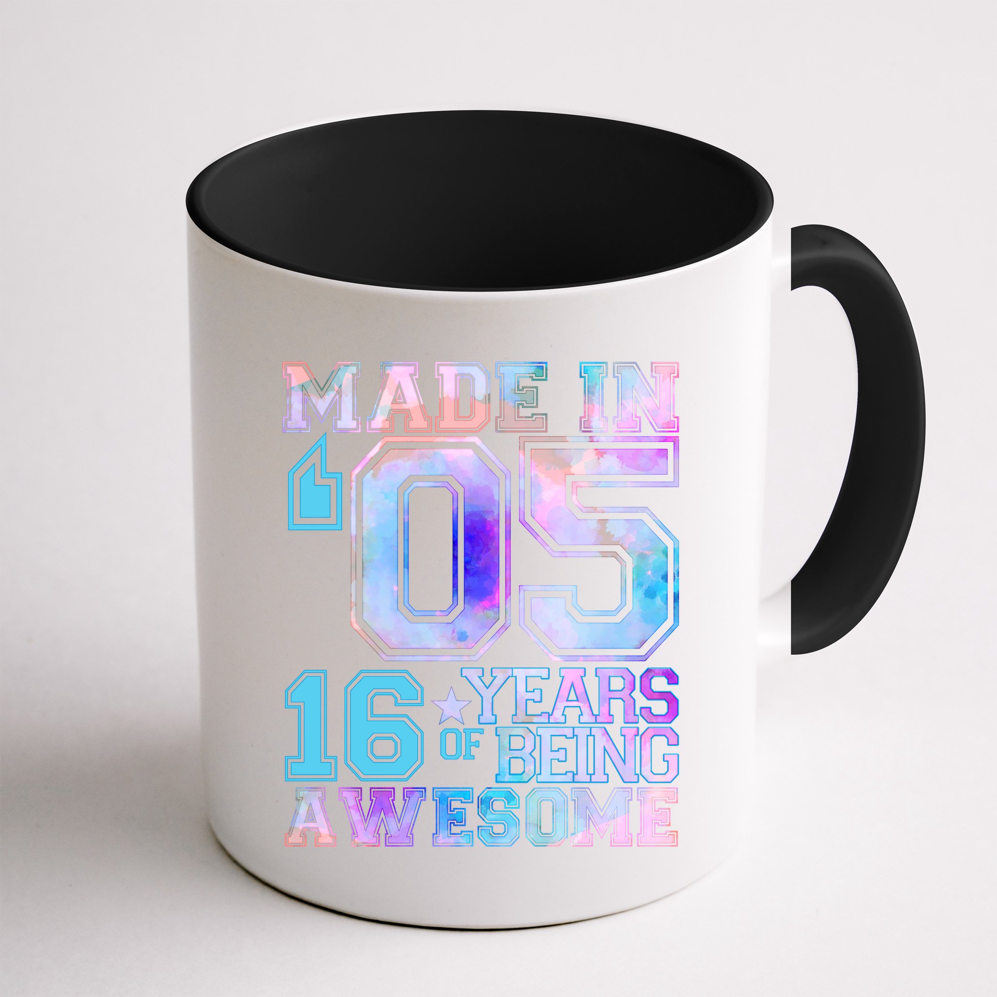 Pastel Made In '05 2005 16 Years of Being Awesome Birthday Mug