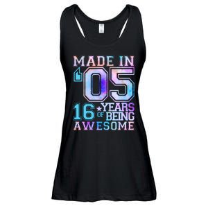 Pastel Made In '05 2005 16 Years of Being Awesome Birthday Ladies Essential Flowy Tank