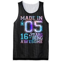 Pastel Made In '05 2005 16 Years of Being Awesome Birthday Mesh Reversible Basketball Jersey Tank