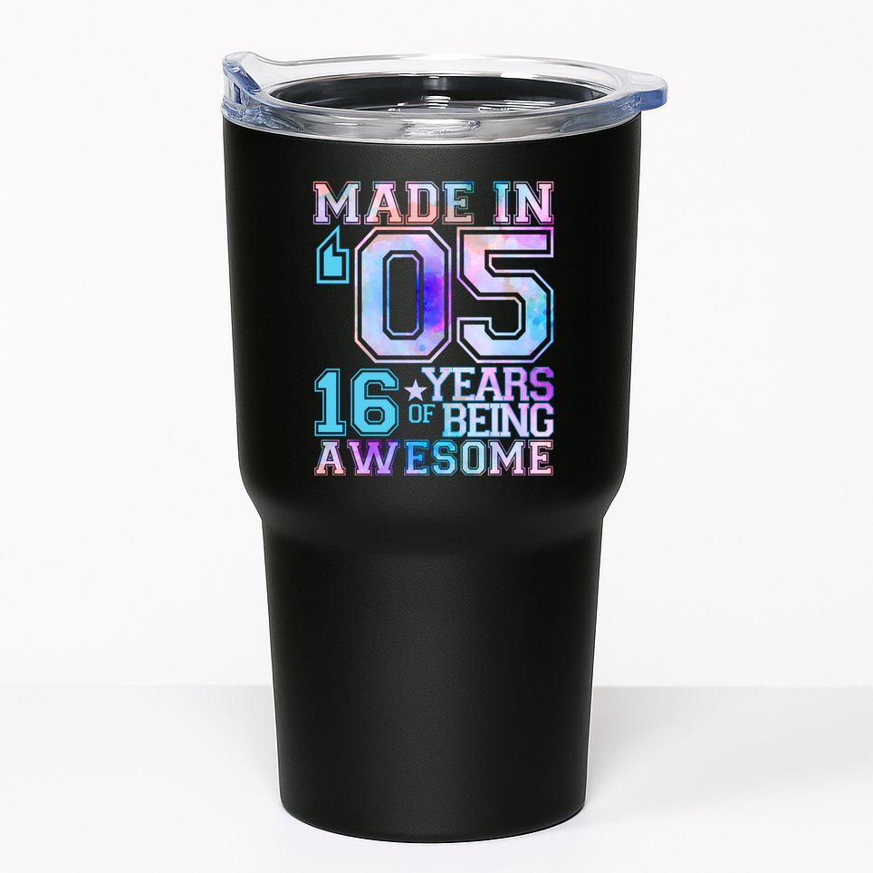 Pastel Made In '05 2005 16 Years of Being Awesome Birthday Tumbler
