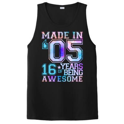 Pastel Made In '05 2005 16 Years of Being Awesome Birthday PosiCharge Competitor Tank