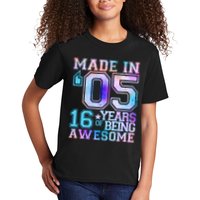 Pastel Made In '05 2005 16 Years of Being Awesome Birthday Kids T-Shirt