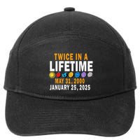Planetary Alignment Twice In A Lifetime May 2000 Jan 2025 7-Panel Snapback Hat