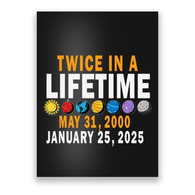 Planetary Alignment Twice In A Lifetime May 2000 Jan 2025 Poster