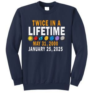 Planetary Alignment Twice In A Lifetime May 2000 Jan 2025 Sweatshirt