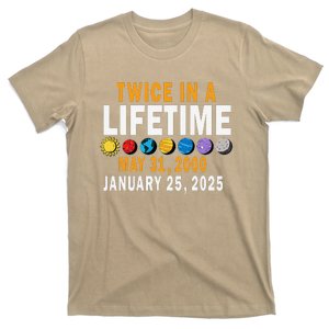 Planetary Alignment Twice In A Lifetime May 2000 Jan 2025 T-Shirt