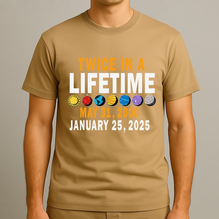 Planetary Alignment Twice In A Lifetime May 2000 Jan 2025 T-Shirt