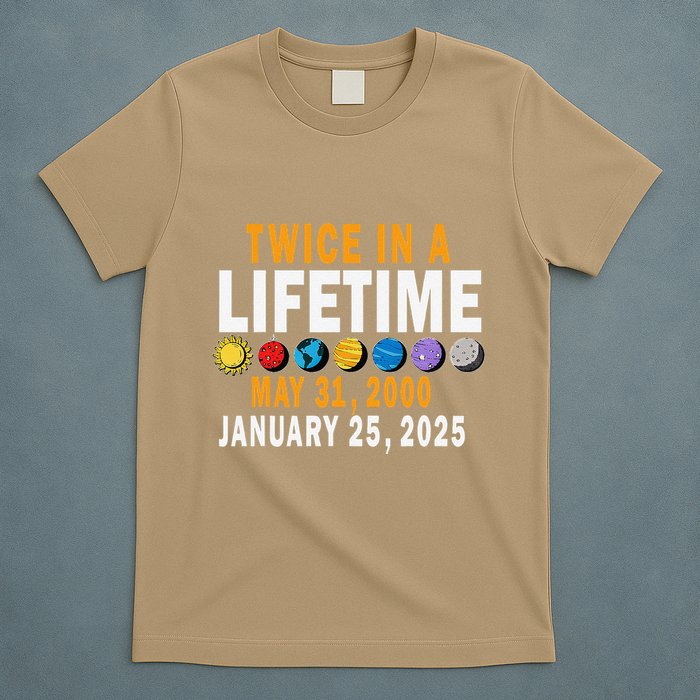 Planetary Alignment Twice In A Lifetime May 2000 Jan 2025 T-Shirt