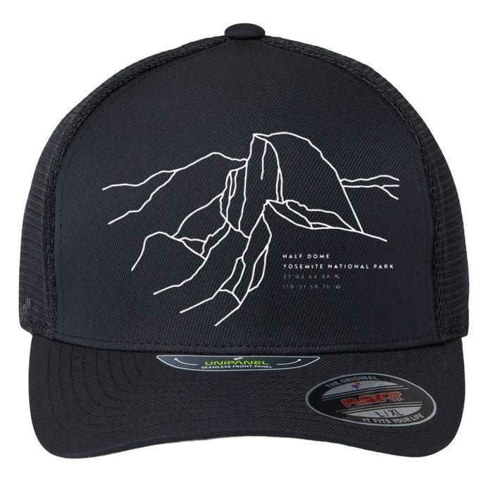 Places Around The World Half Dome Yosemite National Park Flexfit Unipanel Trucker Cap