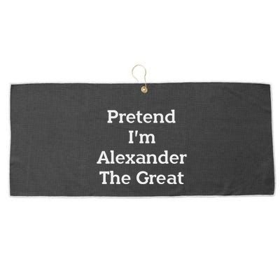Pretend Alexander The Great Costume Funny Halloween Party Large Microfiber Waffle Golf Towel