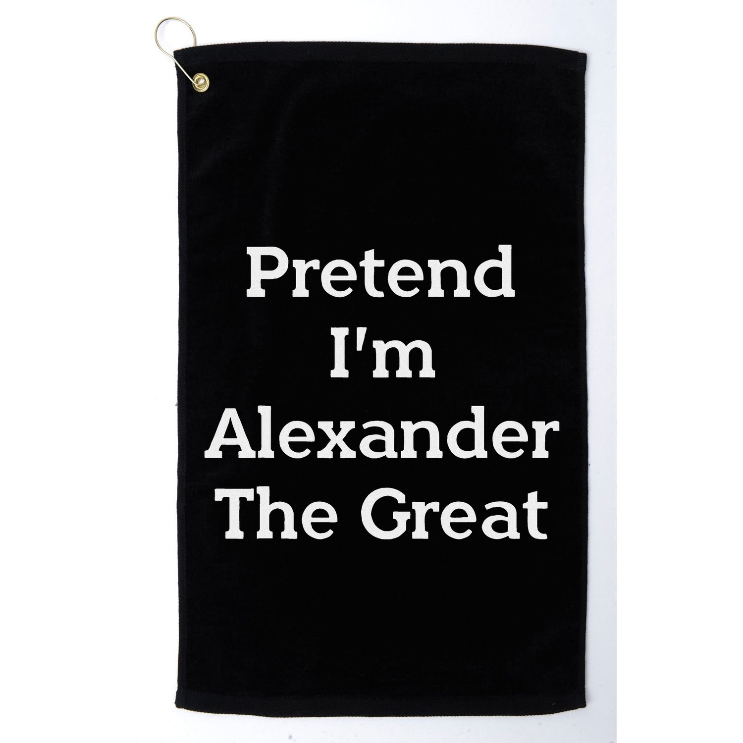 Pretend Alexander The Great Costume Funny Halloween Party Golf Towel