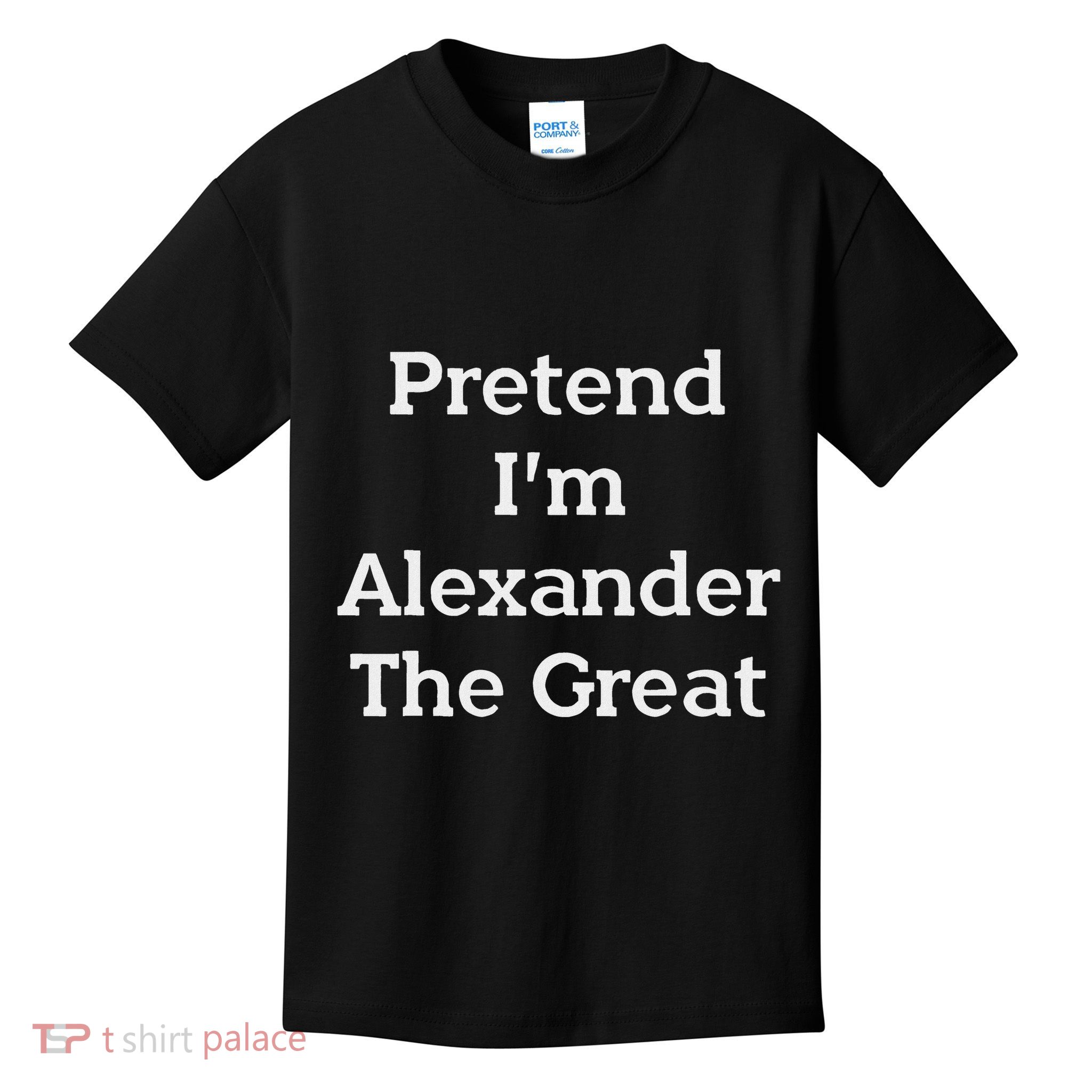 Pretend Alexander The Great Costume Funny Halloween Party Kids T-Shirt
