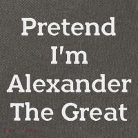 Pretend Alexander The Great Costume Funny Halloween Party Cotton Canvas Backpack