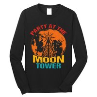 Party At The Moon Tower Vintage Apparel Long Sleeve Shirt