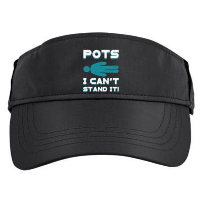Pots Awareness Turquoise Ribbon Dysautonomia Neurologists Gift Adult Drive Performance Visor