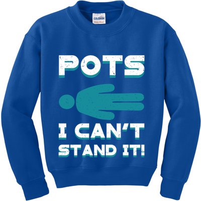 Pots Awareness Turquoise Ribbon Dysautonomia Neurologists Gift Kids Sweatshirt