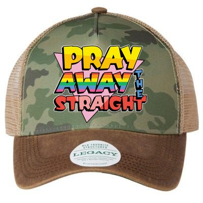 Pray Away The Straight Funny Legacy Tie Dye Trucker Hat