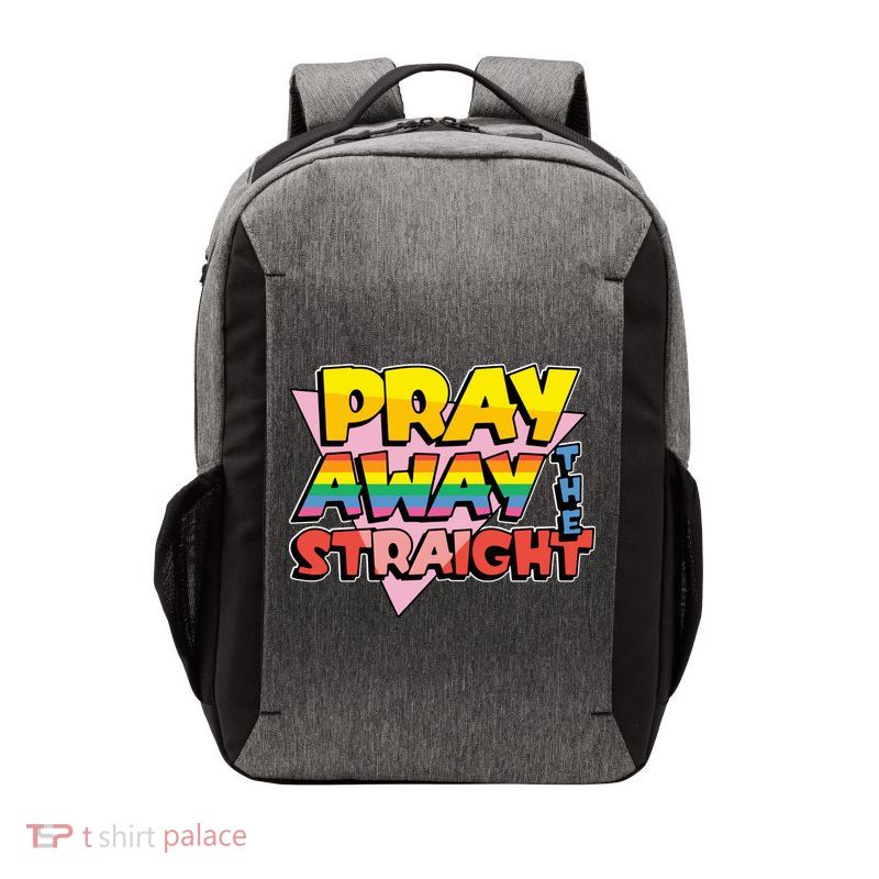 Pray Away The Straight Funny Vector Backpack
