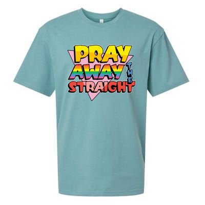 Pray Away The Straight Funny Sueded Cloud Jersey T-Shirt