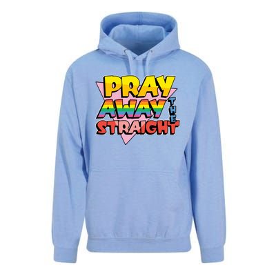 Pray Away The Straight Funny Unisex Surf Hoodie