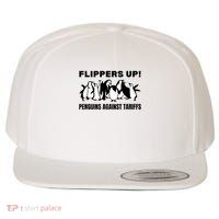 Penguins Against Tariffs Flippers Up Wool Snapback Cap