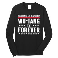 Presidents Are Temporary Is Forever 2024 Funny Blue Long Sleeve Shirt