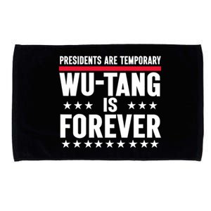 Presidents Are Temporary Is Forever 2024 Funny Blue Microfiber Hand Towel